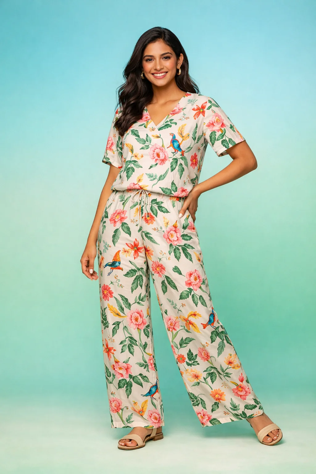 Sukoon Garden Print Co-ord Set